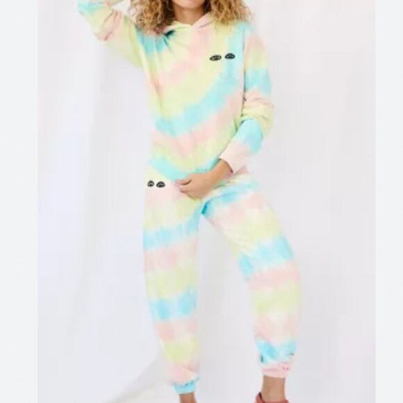 Clare V Pastel Tie-Dye Joggers / Sweatpants - Picture 2 of 7